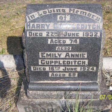 CUPPLEDITCH Harry -1932 &amp; Emily Annie -1924