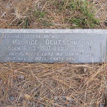 DEUTSCHMANN Maurice 1907-1961
