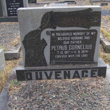 DUVENAGE Petrus Cornelius 1917-1974