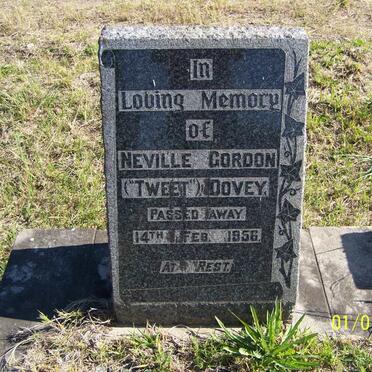 DOVEY Neville Gordon -1956
