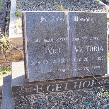 EGELHOF Victoria 1900-1990