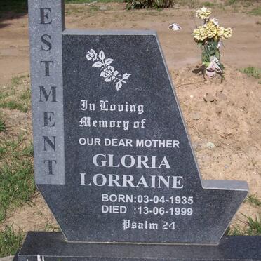 ESTMENT Gloria Lorraine 1935-1999