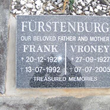 FURSTENBURG Frank 1921-1992 &amp; Vroney 1927-2005