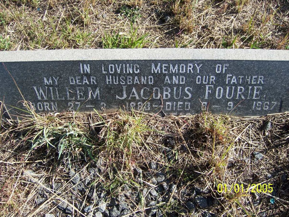 FOURIE Willem Jacobus 1883-1967