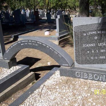 GIBBONS Joanne Lesley 1971-1989