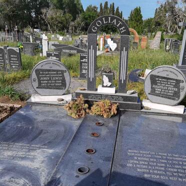 GOLIATH John Lewis 1948-2005 :: GOLIATH Jonathan Peter 1972-2009