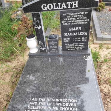GOLIATH Ellen Magdalena 1949-2016