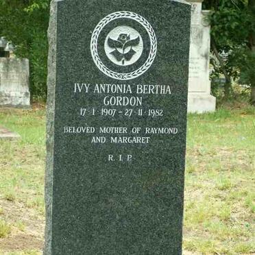 GORDON Ivy Antonia Bertha 1907-1982