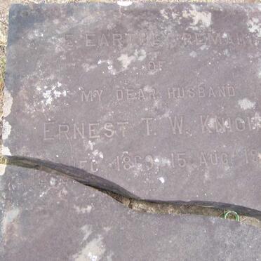 KNIGHT Ernest T.W. 1869-1909