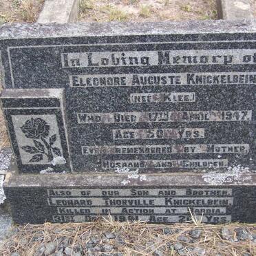 KNICKELBEIN Eleonore Auguste nee KLEE 1947