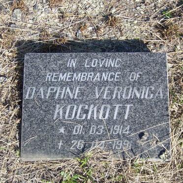 KOCKOTT Daphne Veronica 1914-1991