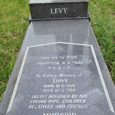 LEVY Tony 1939-1988