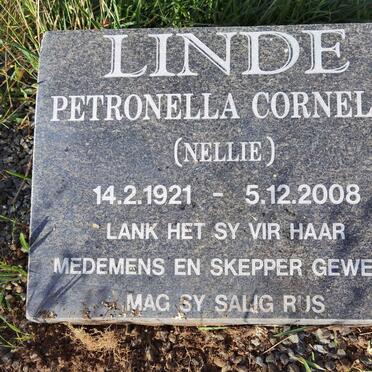 LINDE Petronella Cornelia 1921-2008
