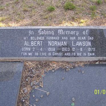 LAWSON Albert Norman 1908-1979 &amp; Muriel Winifred 1907-1992