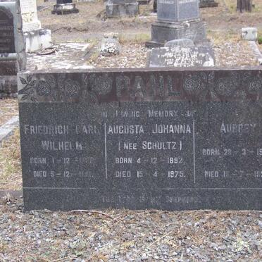 PAHL Friedrich Carl Wilhelm 189?-1951 &amp; Augusta Johanna SCHULTZ 1892-1975 :: PAHL Aubrey 1921-1922