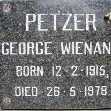 PETZER George Wienand 1915-1978