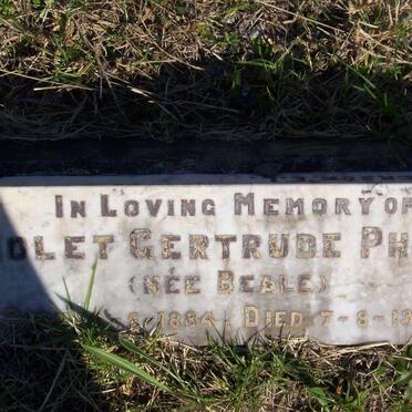 PHILIP Violet Gertrude nee BEALE 1884-1941