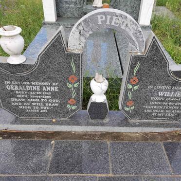 PIETS Willie 1941-2000 &amp; Geraldine Anne 1943-2005