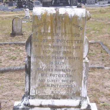 POTGIETER Frederik Petrus Jacobus -1920