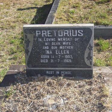 PRETORIUS Ina Ellen 1907-1969
