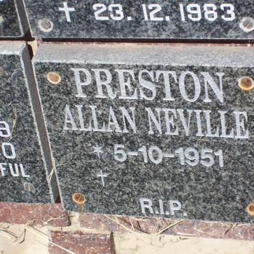 PRESTON Allan Neville 1951-