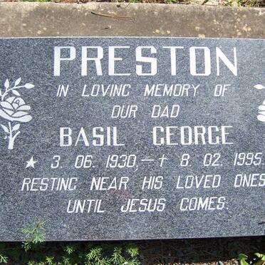 PRESTON Basil George 1930-1995