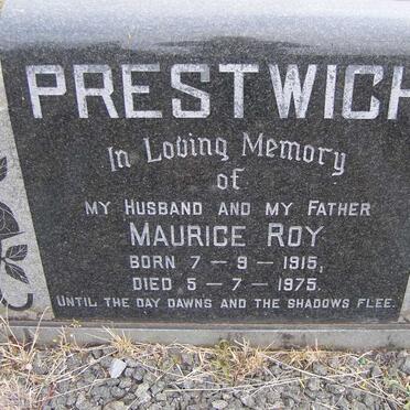 PRESTWICH Maurice Roy 1915-1975