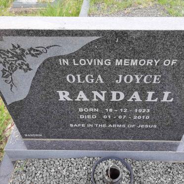 RANDALL Olga Joyce 1923-2010