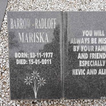 RADLOFF Mariska, BARROW 1977-2011