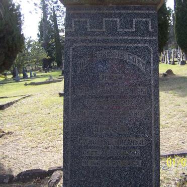 RHENISH Johan Friedrich 1892 &amp; Auguste Caroline -1900