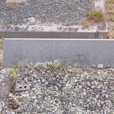 REINDERS Grace A.B. 1911-1971