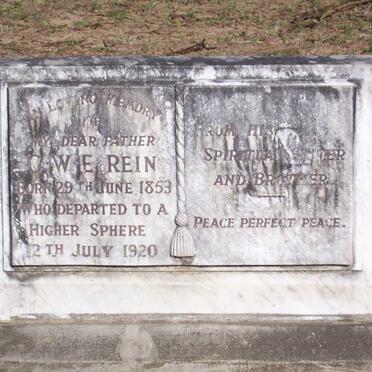 REIN G.W.E. 1853-1920