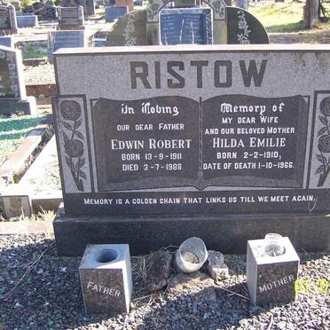 RISTOW Edwin Robert 1911-1988 &amp; Hilda Emilie 1910-1966