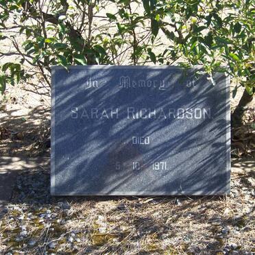 RICHARDSON Sarah -1971