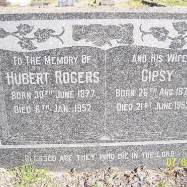 ROGERS Hubert 1877-1952 &amp; Gipsy 1874-1952