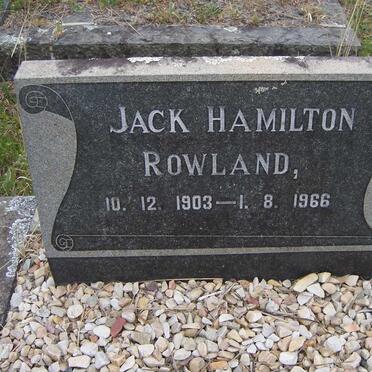 ROWLAND Jack Hamilton 1903-1966