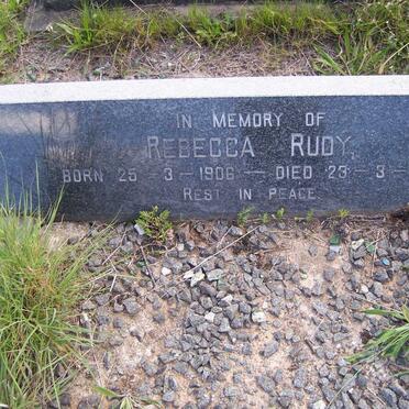 RUDY Rebecca 1906-1981