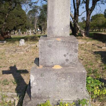 RYAN Maria Margaret 1871-1888