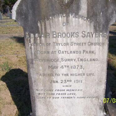 SAYERS Edgar Brooks 1873-1911