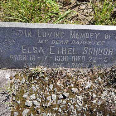 SCHUCH Elsa Ethel 1930-1931