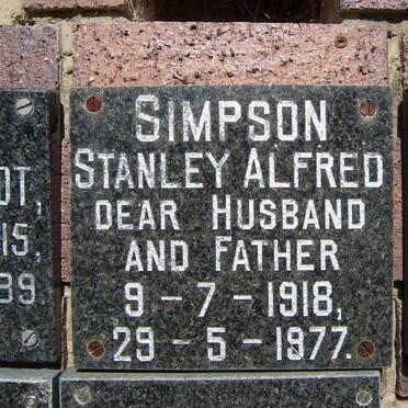 SIMPSON Stanley Alfred 1918-1977