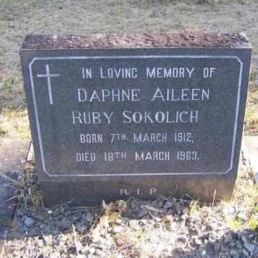 SOKOLICH Daphne Aileen Ruby 1912-1963
