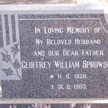 SPROWSON Geoffrey William 1939-1983