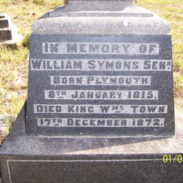 SYMONS William 1815-1872