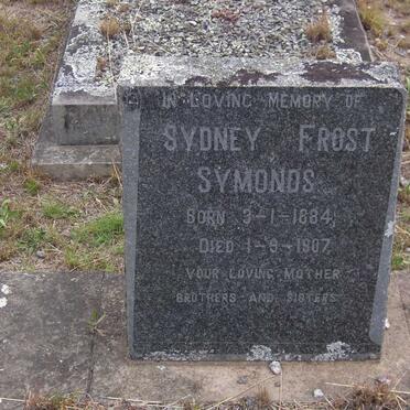 SYMONDS Sydney Frost 1884-1907