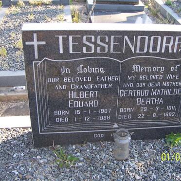 TESSENDORF Hilbert Eduard 1907-1988 &amp; Gertrud Mathilde Bertha 1911-1982