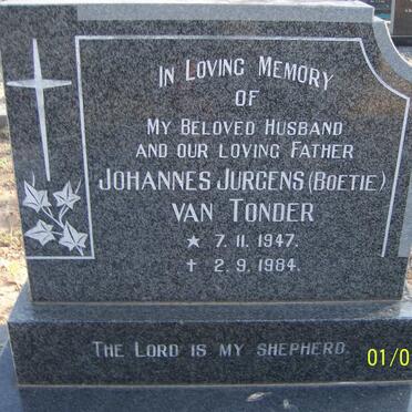 TONDER Johannes Jurgens, van 1947-1984