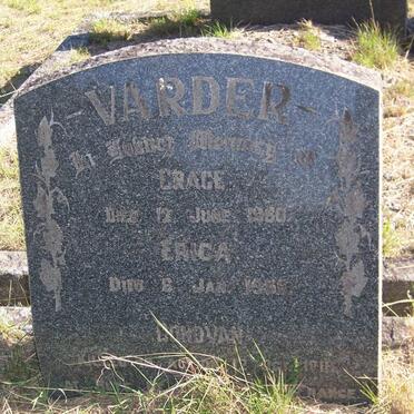 VARDER Grace -1950 :: VARDER Erica -1956 :: VARDER Donovan -19??