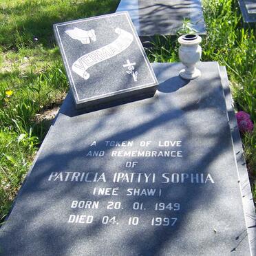 VERMAAK Patricia Sophia nee SHAW 1949-1997