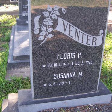 VENTER Floris P. 1914-1975 &amp; Susanna M. 1919-